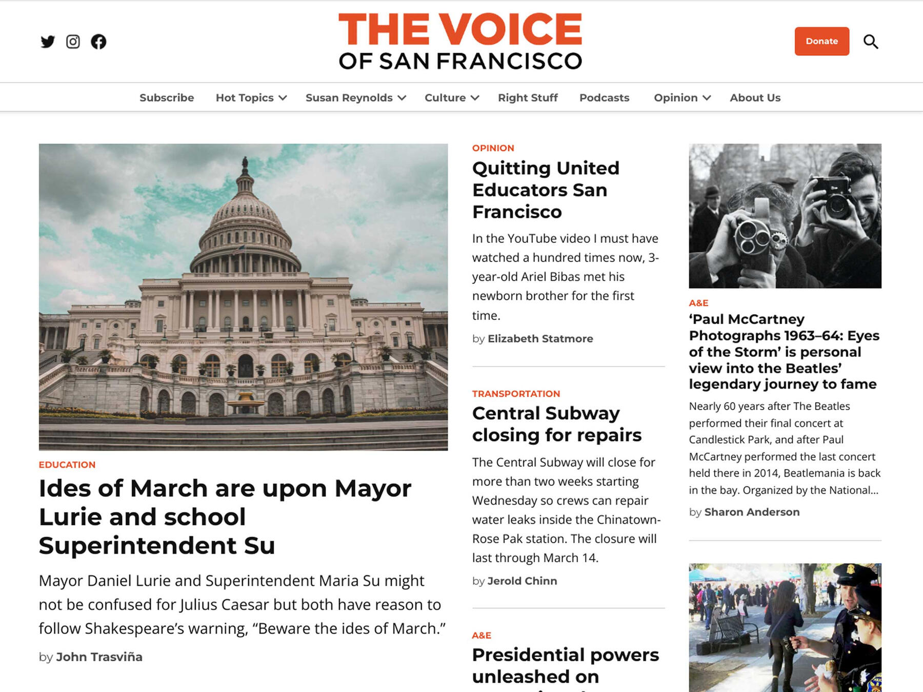 The Voice of San Francisco Branding/Website Design
